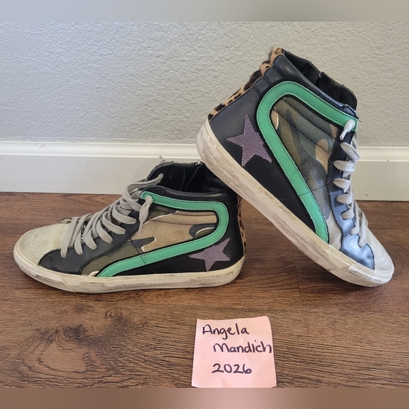 Golden Goose Shoes - RARE GOLDEN GOOSE CAMO SLIDES 39